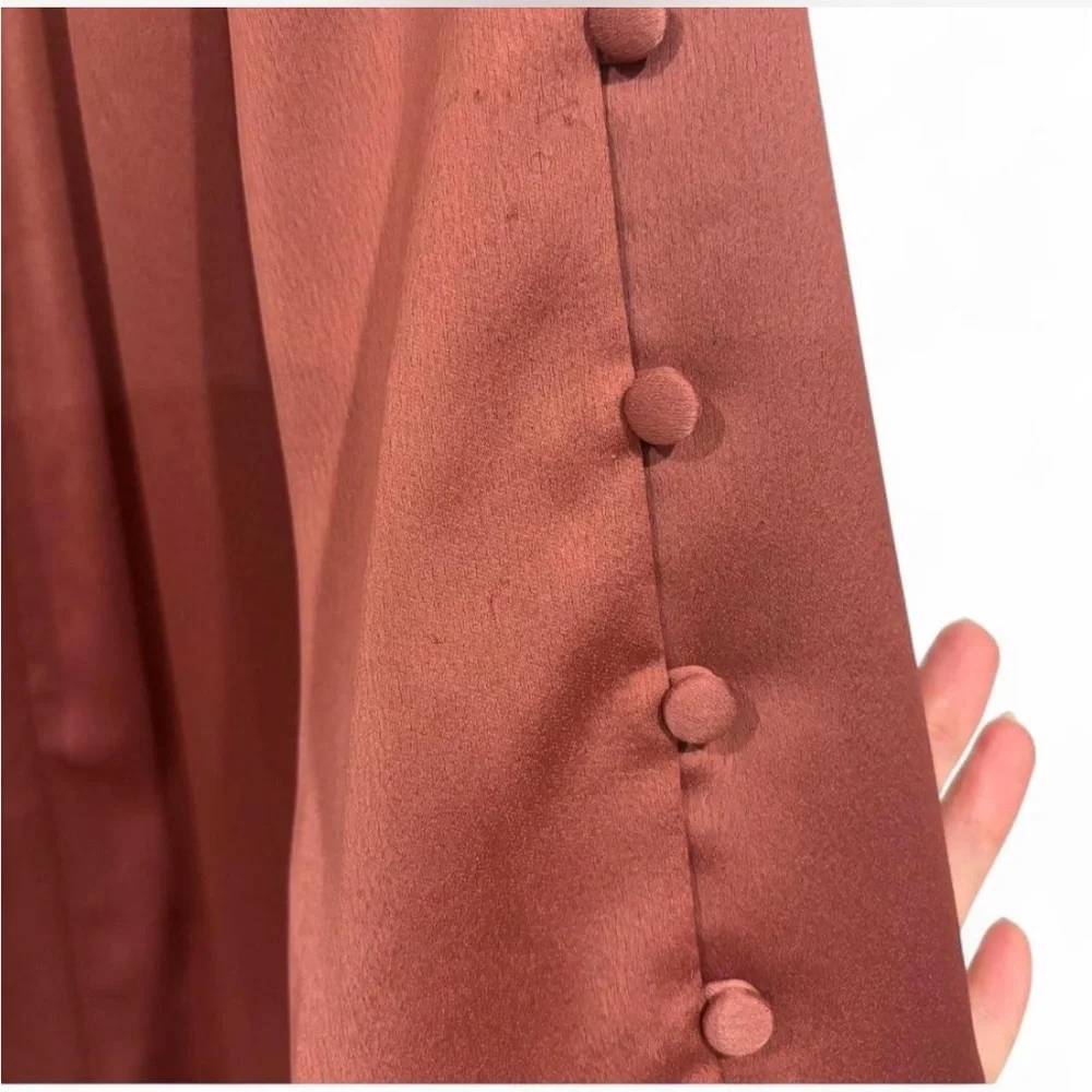 Missguided Dusty Rose Bohemian Robe/Duster. Size 6 - Picture 5 of 7